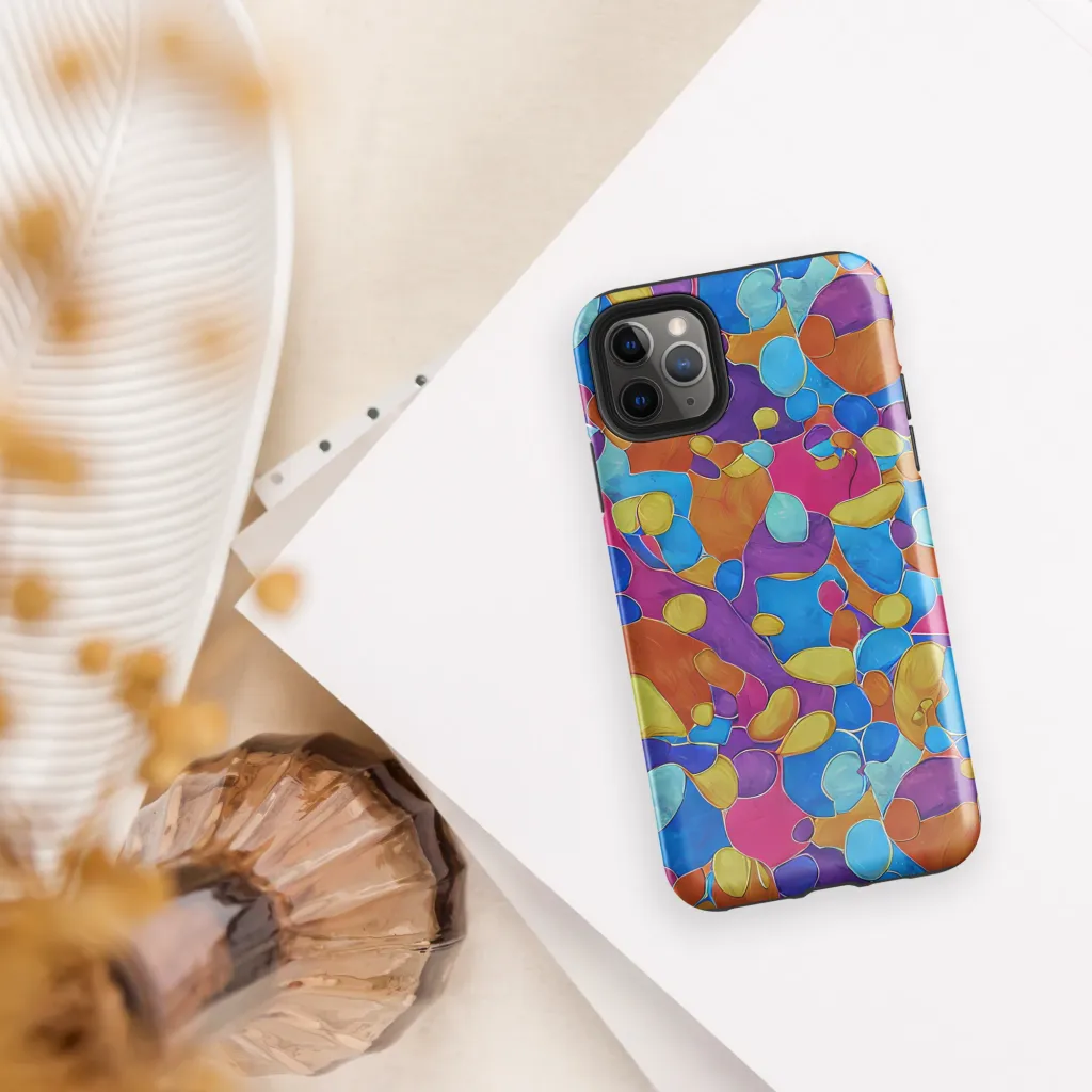 Neon Riverstones on Tough Case for iPhone® — Front