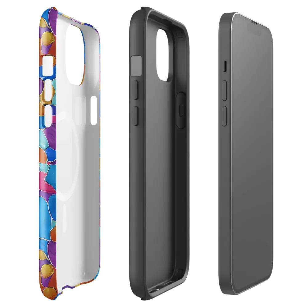 Neon Riverstones on MagSafe Tough Case for iPhone® — Front