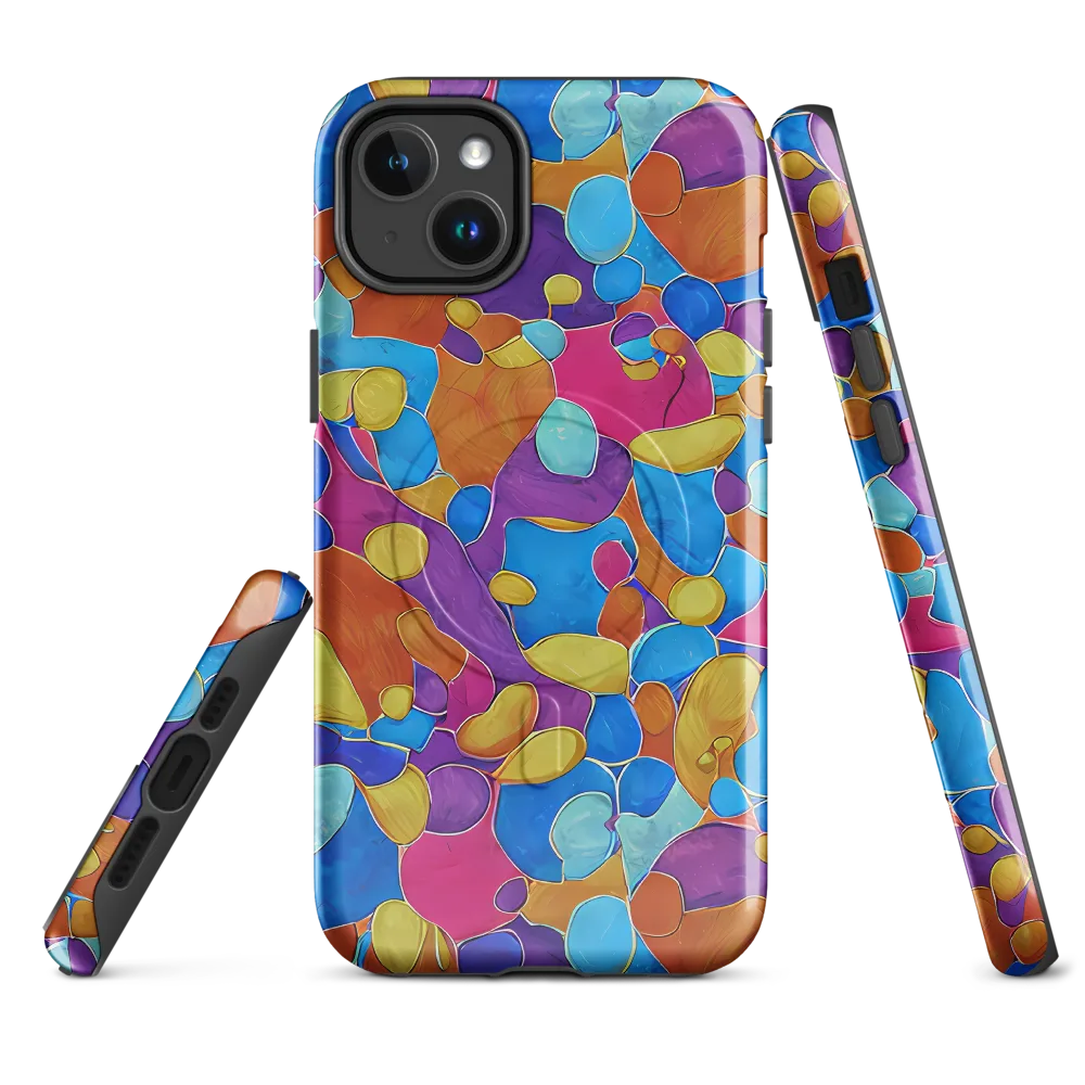 Neon Riverstones on MagSafe Tough Case for iPhone® — Front