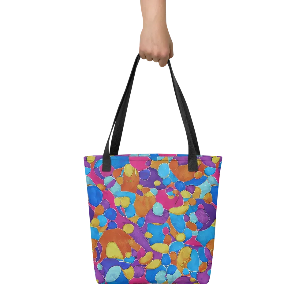 Neon Riverstones on Tote Bag — Front
