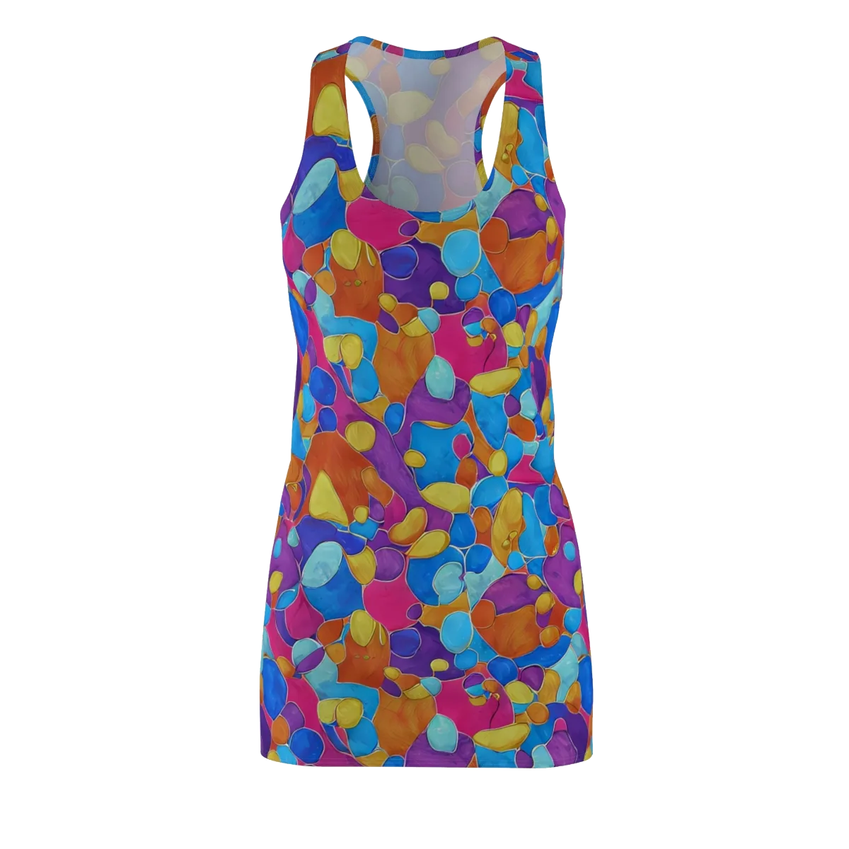 Neon Riverstones on Racerback Dress — Front