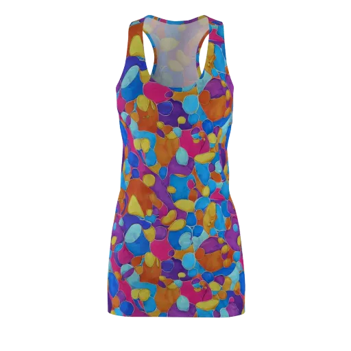 Neon Riverstones on a Racerback Dress