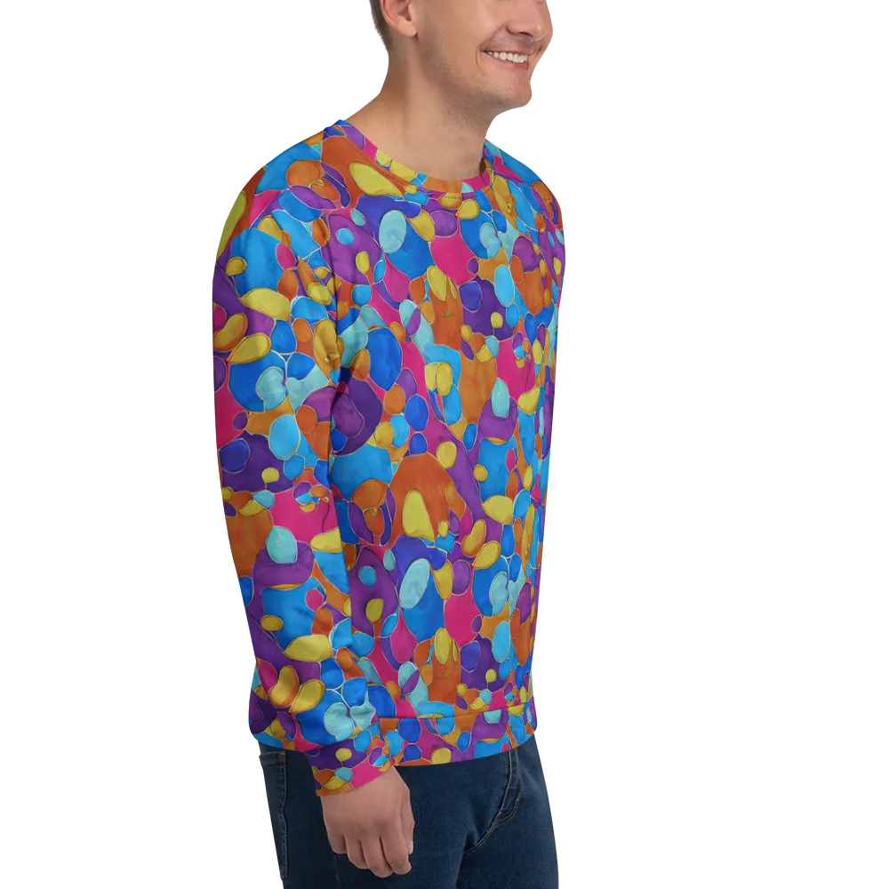 Neon Riverstones on Sweatshirt — Right Front