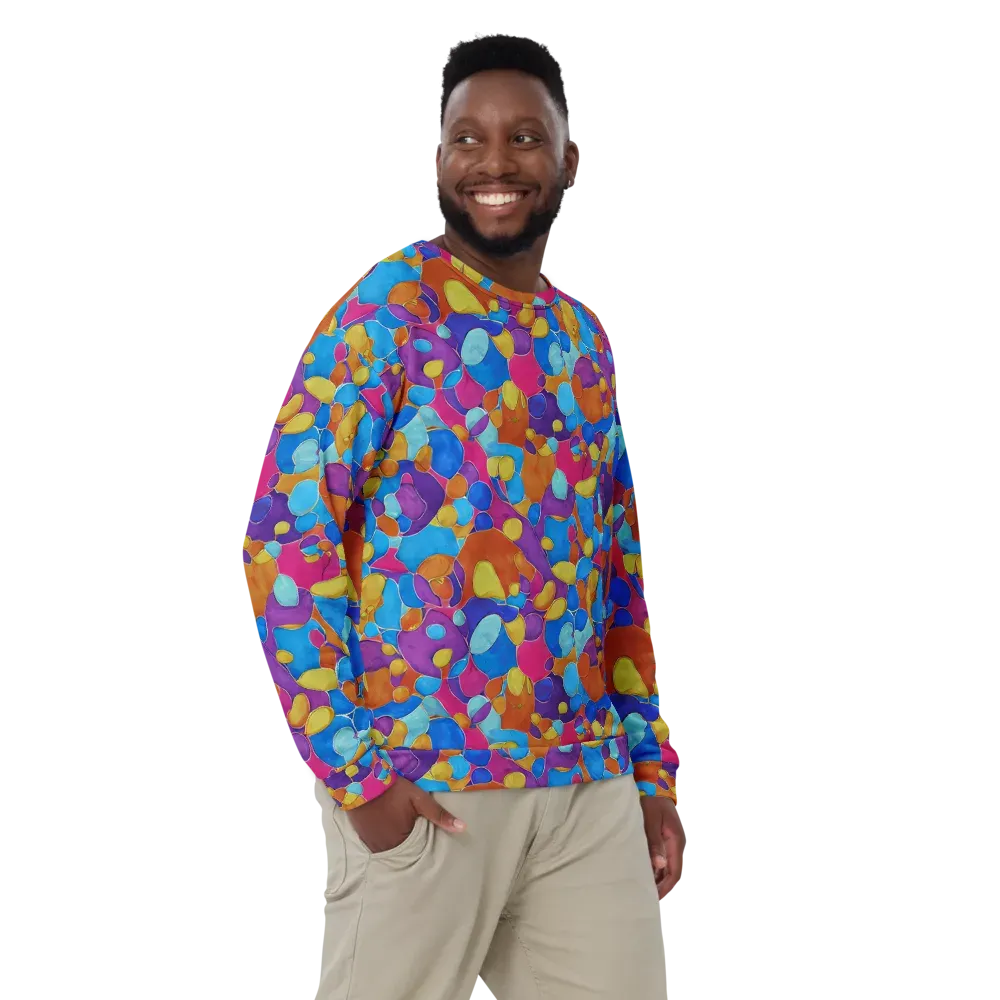 Neon Riverstones on Sweatshirt — Front