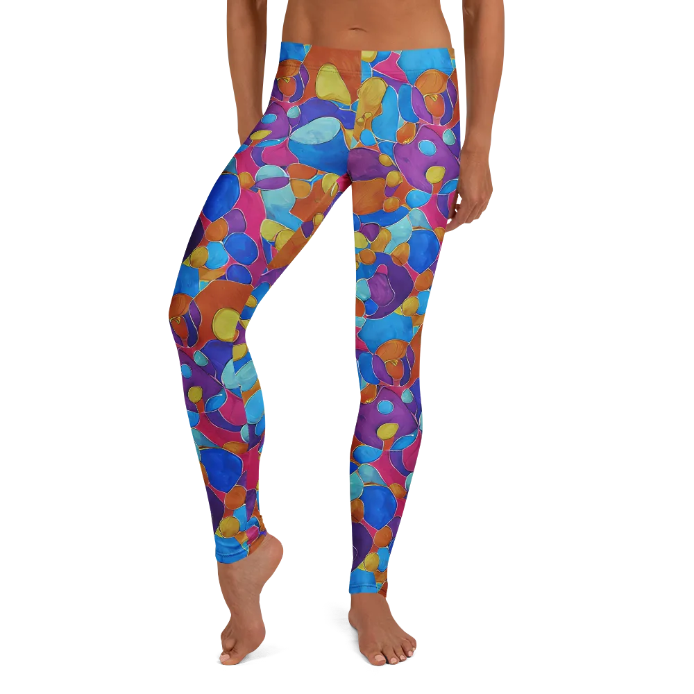 Neon Riverstones on Leggings — Front