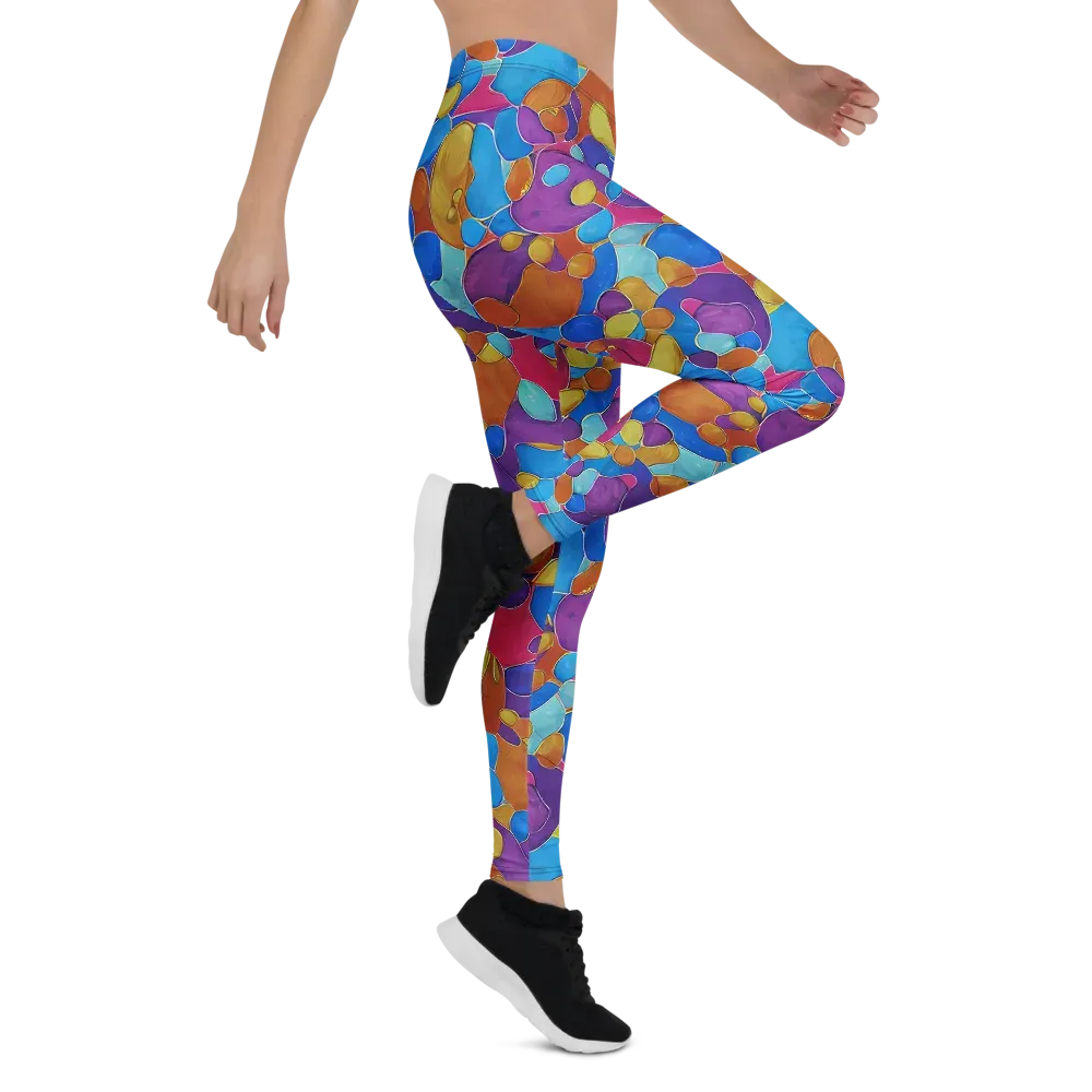 Neon Riverstones on Leggings — Right