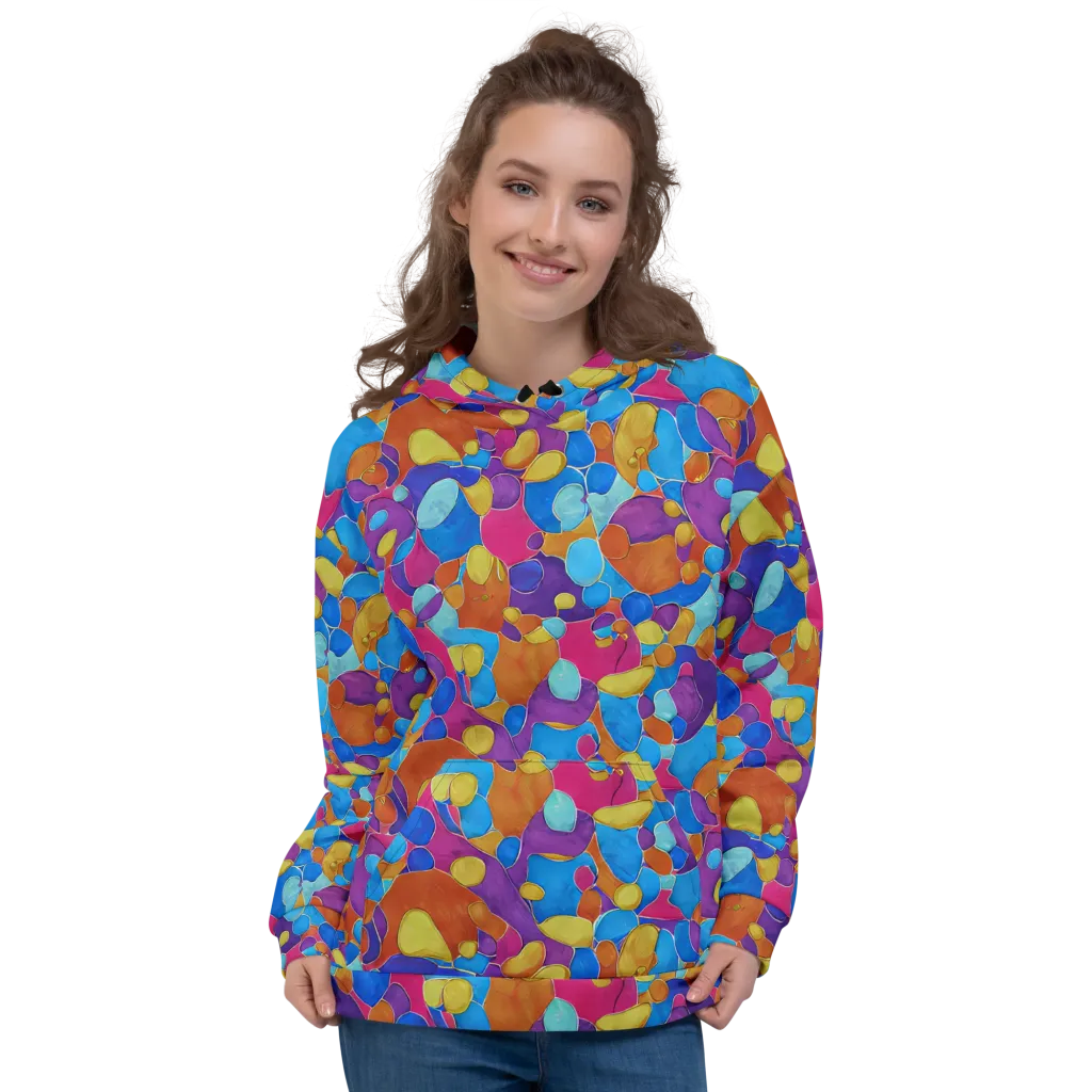 Neon Riverstones on Hoodie — Front