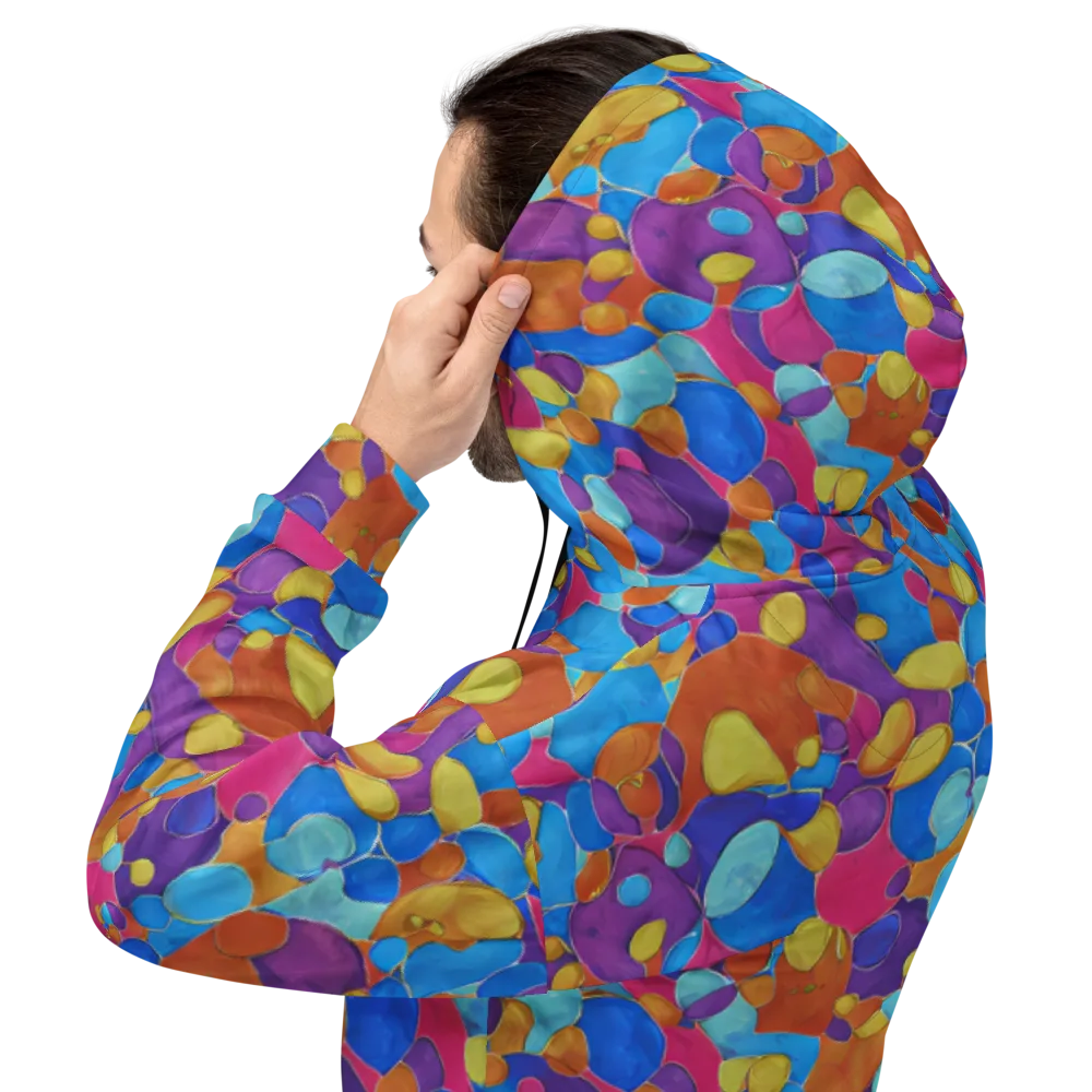 Neon Riverstones on Hoodie — Back