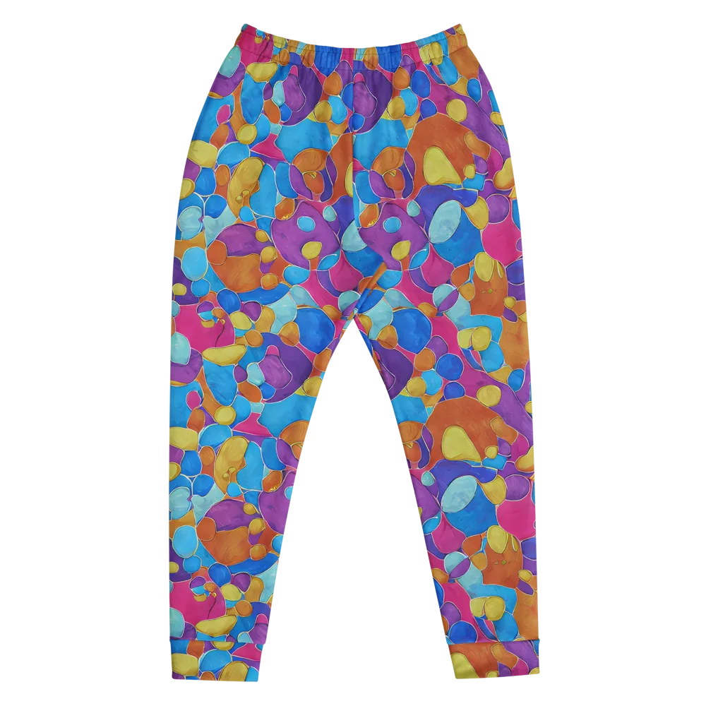 Neon Riverstones on Men's Joggers — Front