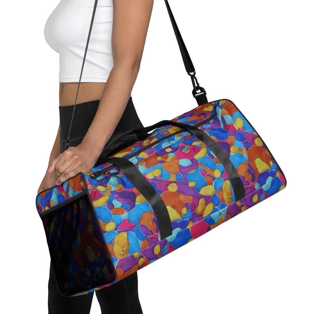 Neon Riverstones on Duffle Bag — Front