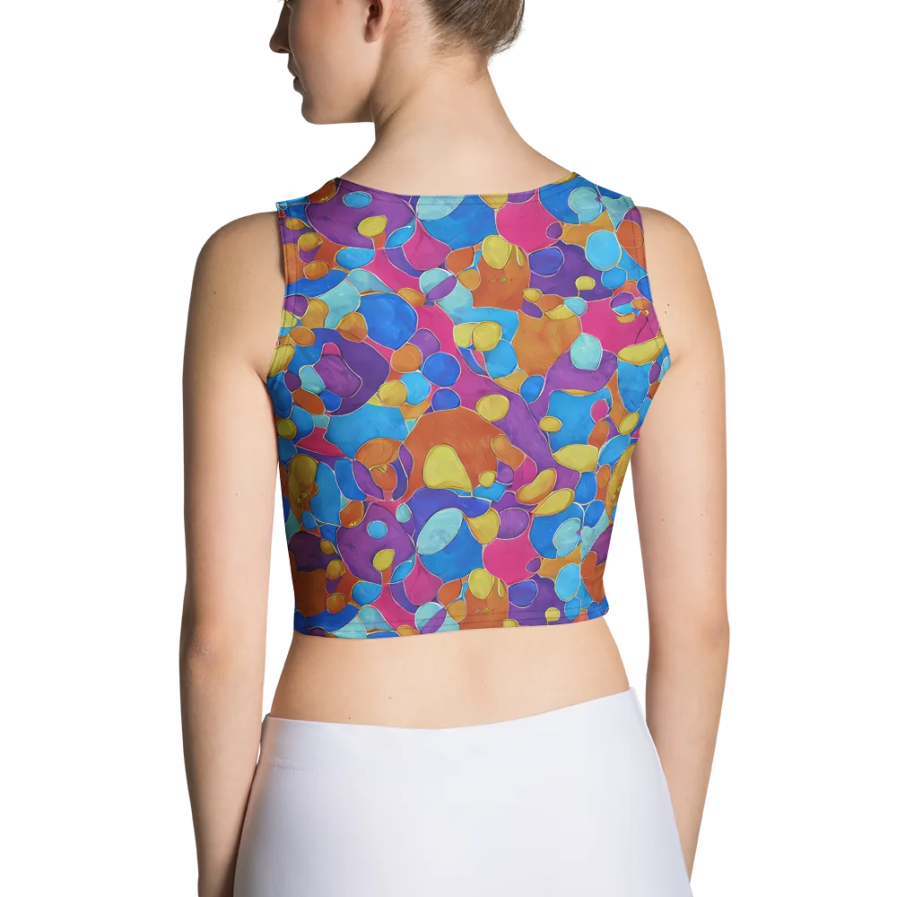 Neon Riverstones on Crop Top — Back