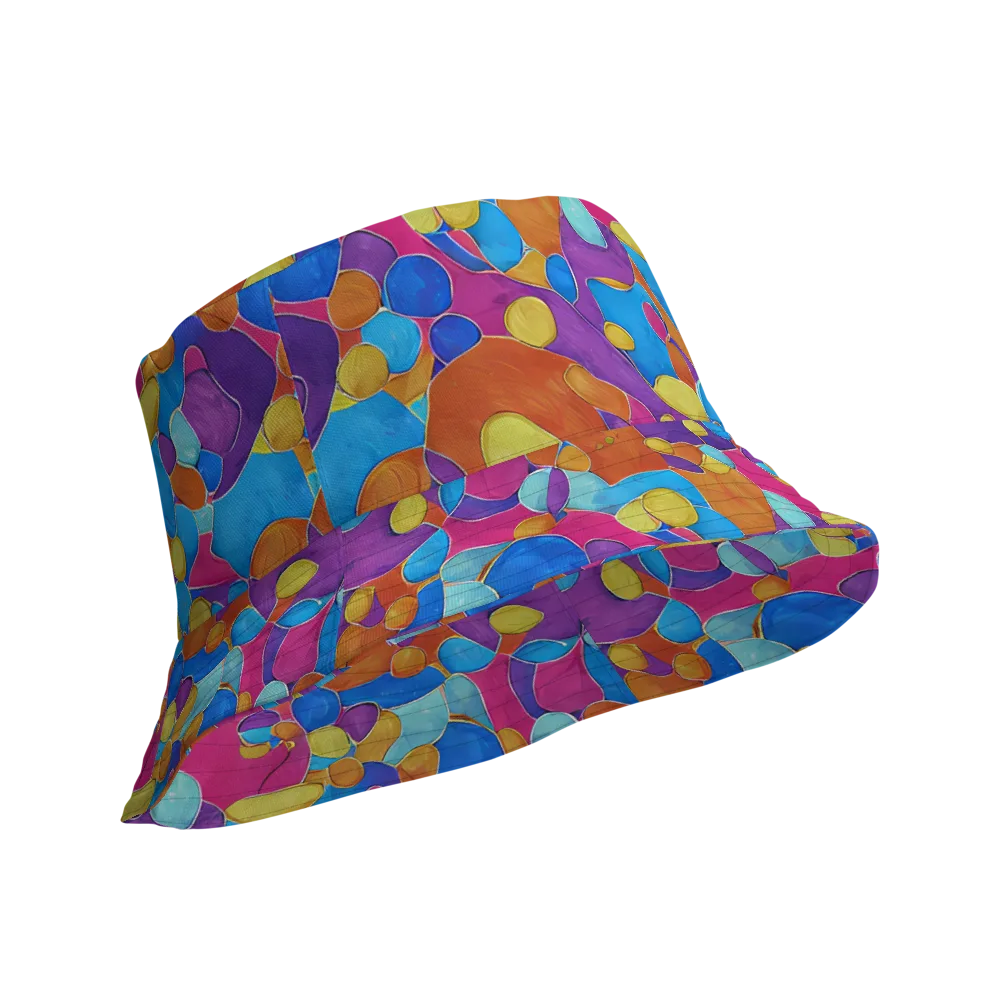 Neon Riverstones on Reversible Bucket Hat — Product details Outside