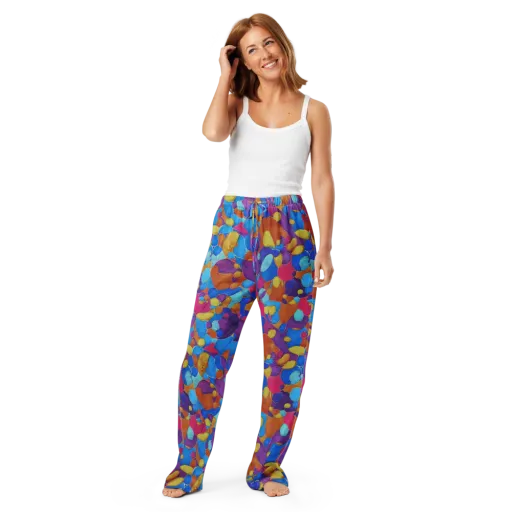 Neon Riverstones on a Women's Pajama Pants