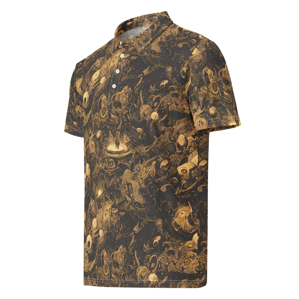 Amber Apparitions on Men's Slim Fit Polo Shirt — Left Front