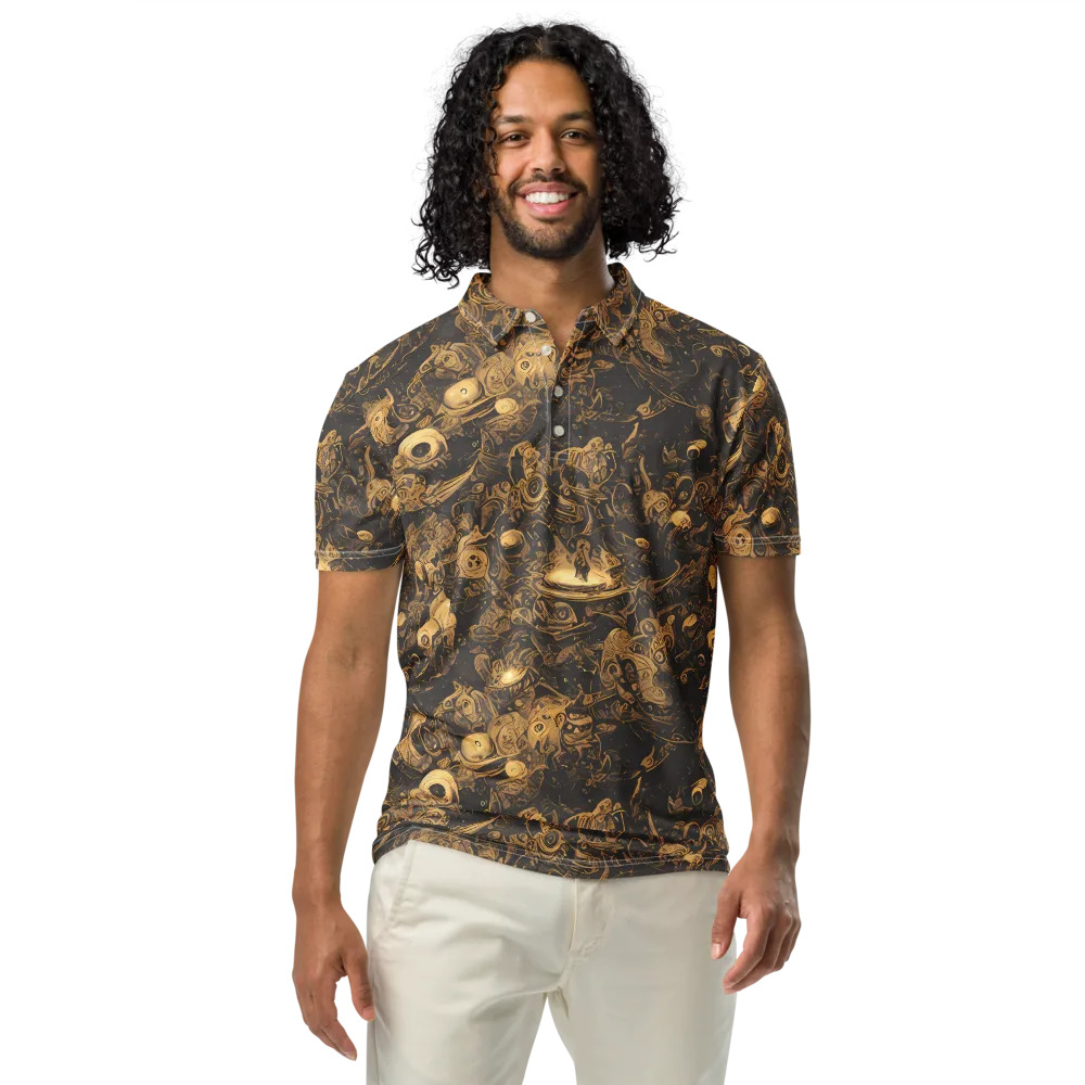 Amber Apparitions on Men's Slim Fit Polo Shirt — Front