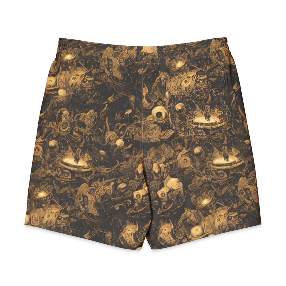 Amber Apparitions on Men's Board Shorts — Back