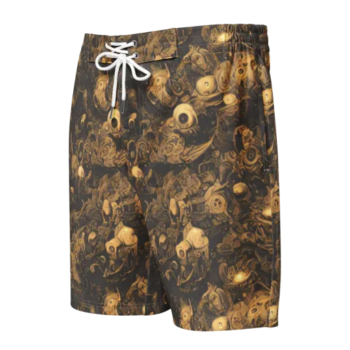 Amber Apparitions on a Men's Board Shorts