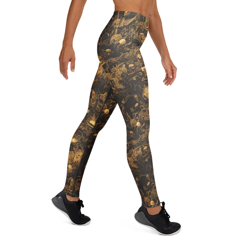 Amber Apparitions on Yoga Leggings — Right