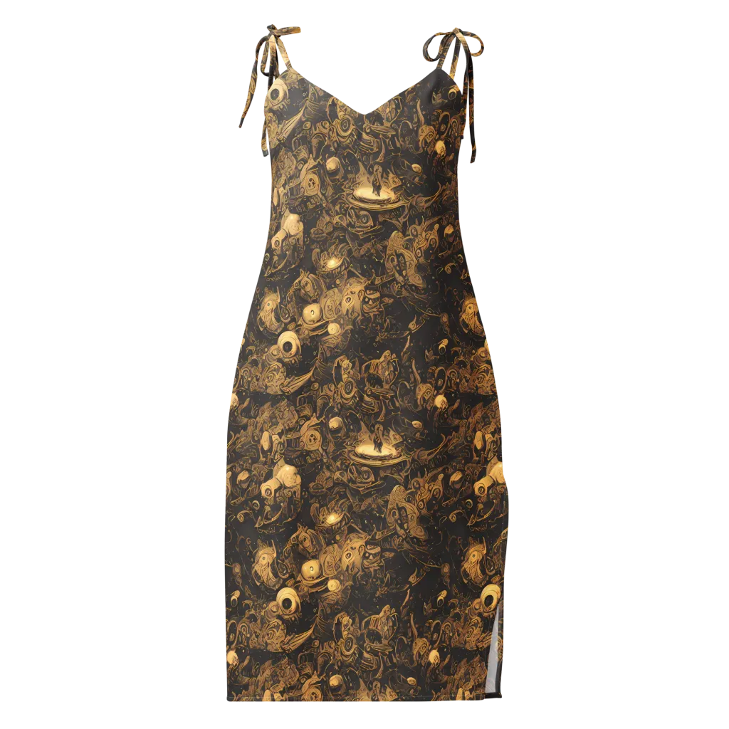 Amber Apparitions on Slip Dress — Front