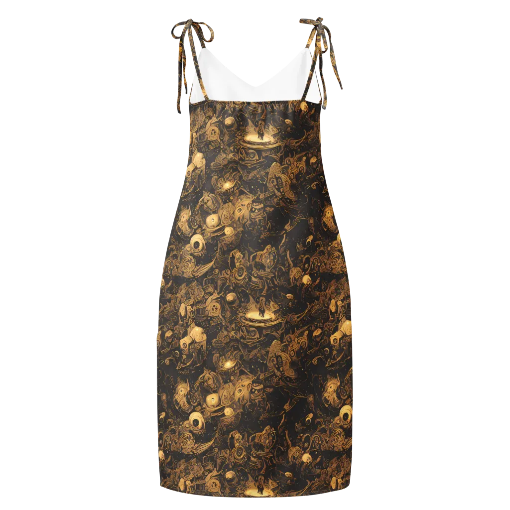 Amber Apparitions on Slip Dress — Back