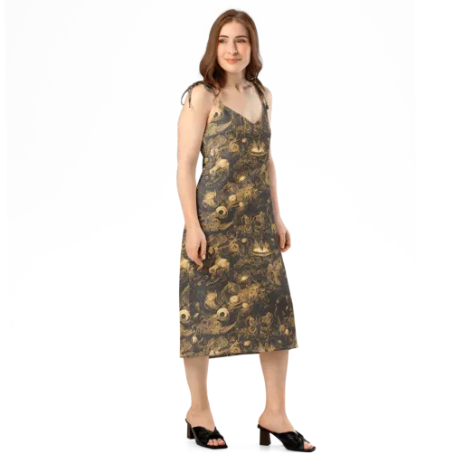 Amber Apparitions on a Slip Dress