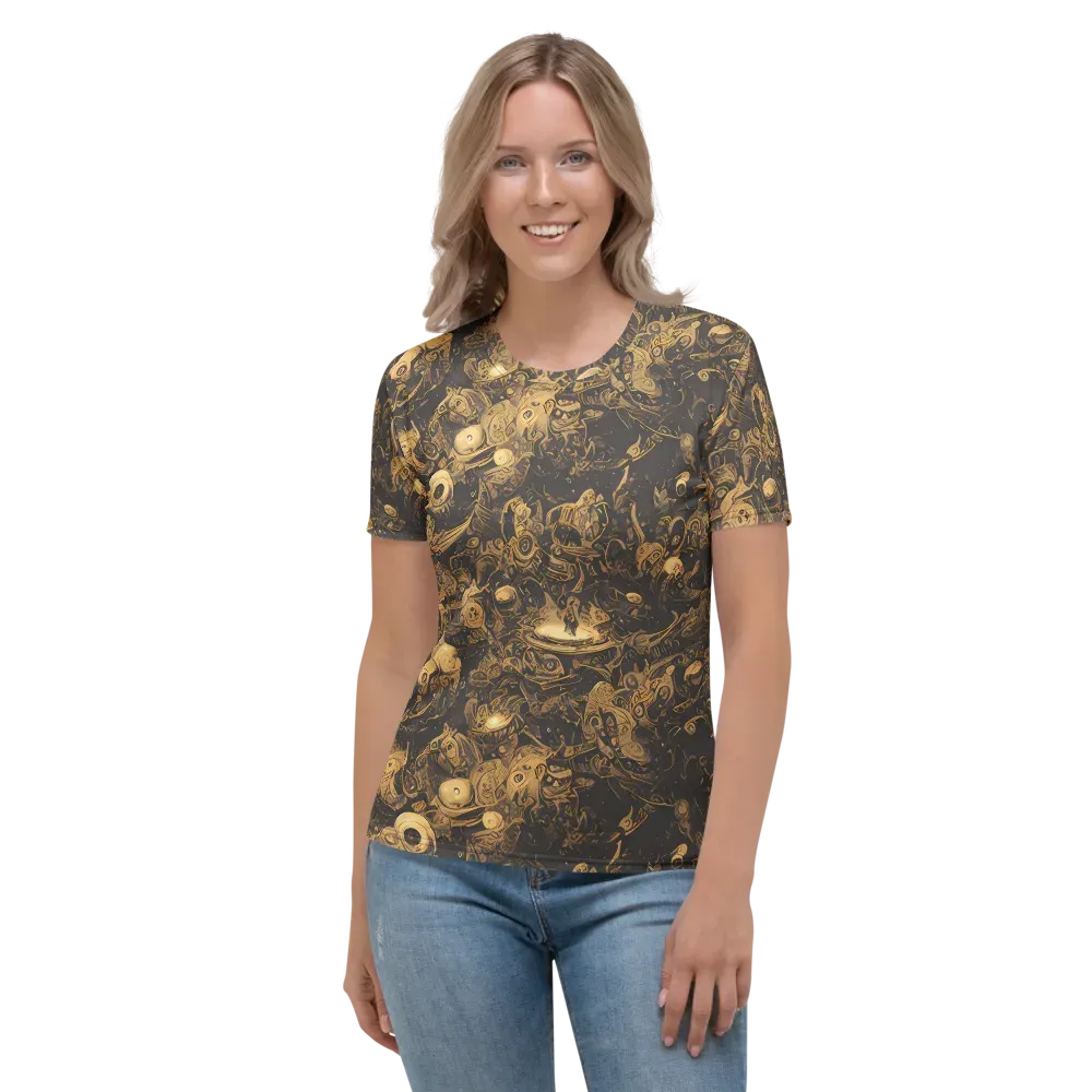 Amber Apparitions on Women's Crew Neck T-Shirt — Front