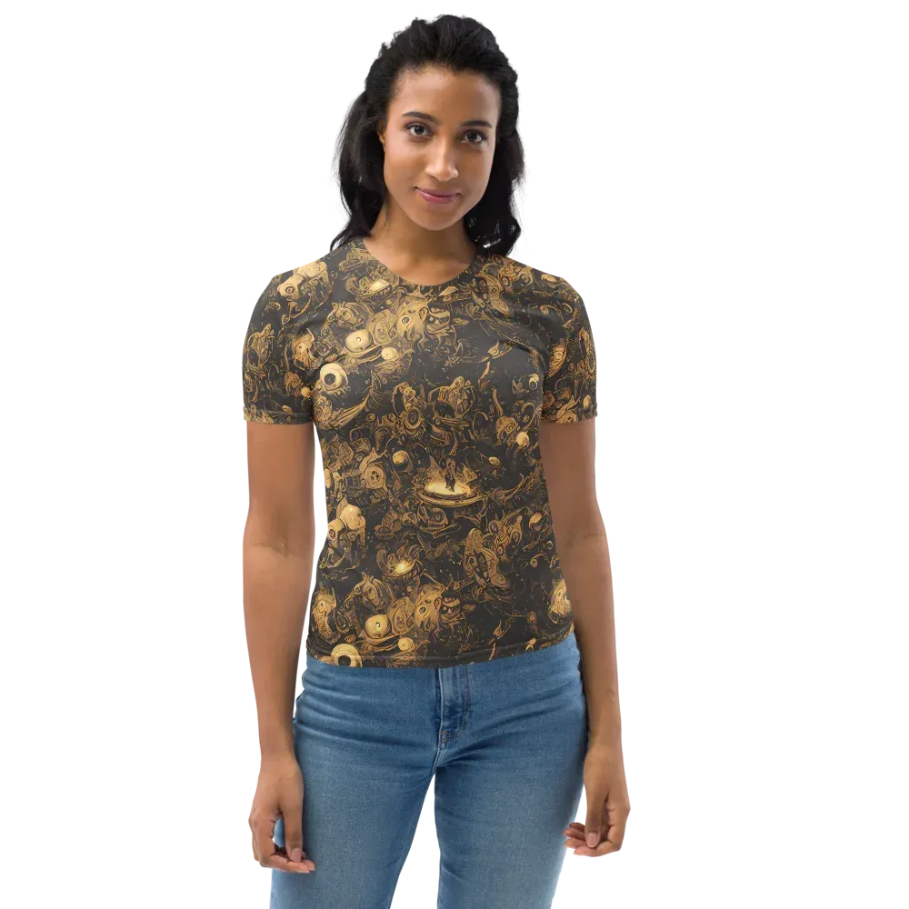 Amber Apparitions on Women's Crew Neck T-Shirt — Front