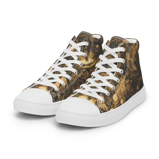 Amber Apparitions on a Women's High Top Canvas Shoes