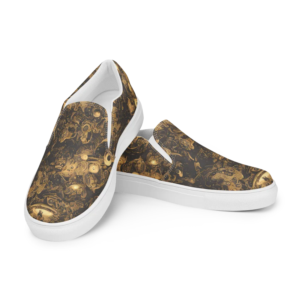 Amber Apparitions on Men's Slip-On Canvas Shoes — Left Front
