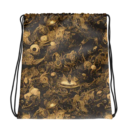 Amber Apparitions on a Drawstring Bag