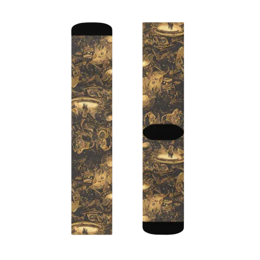 Amber Apparitions on a Socks