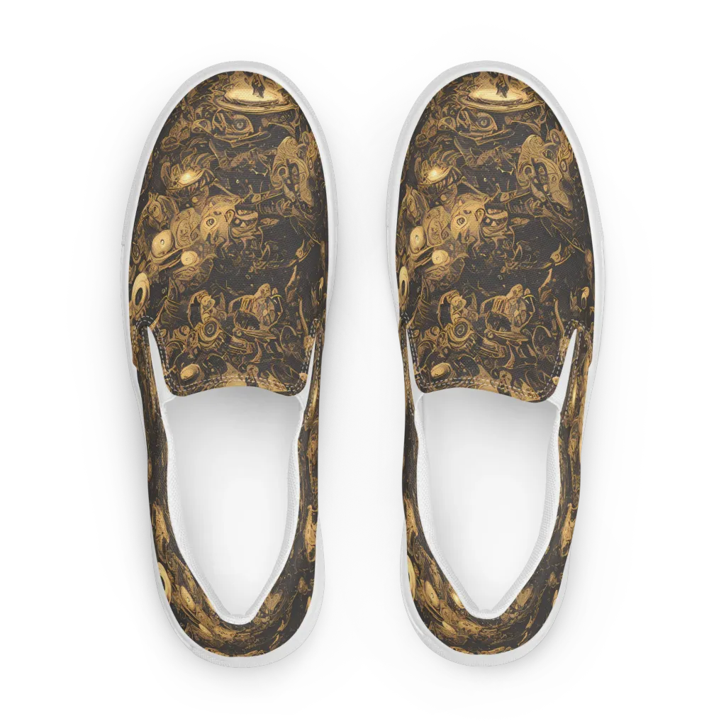 Amber Apparitions on Women's Slip-On Canvas Shoes — Front