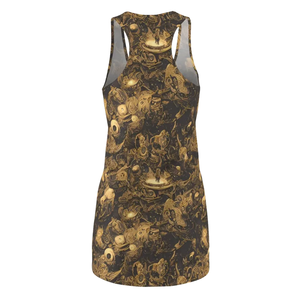 Amber Apparitions on Racerback Dress — Back