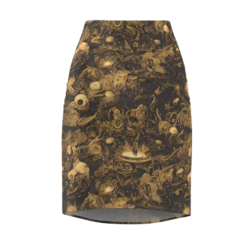 Amber Apparitions on a Pencil Skirt