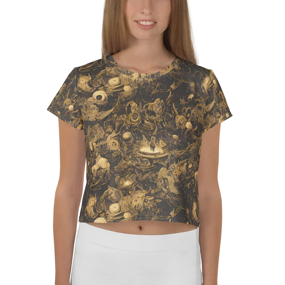 Amber Apparitions on Crop Tee — Front