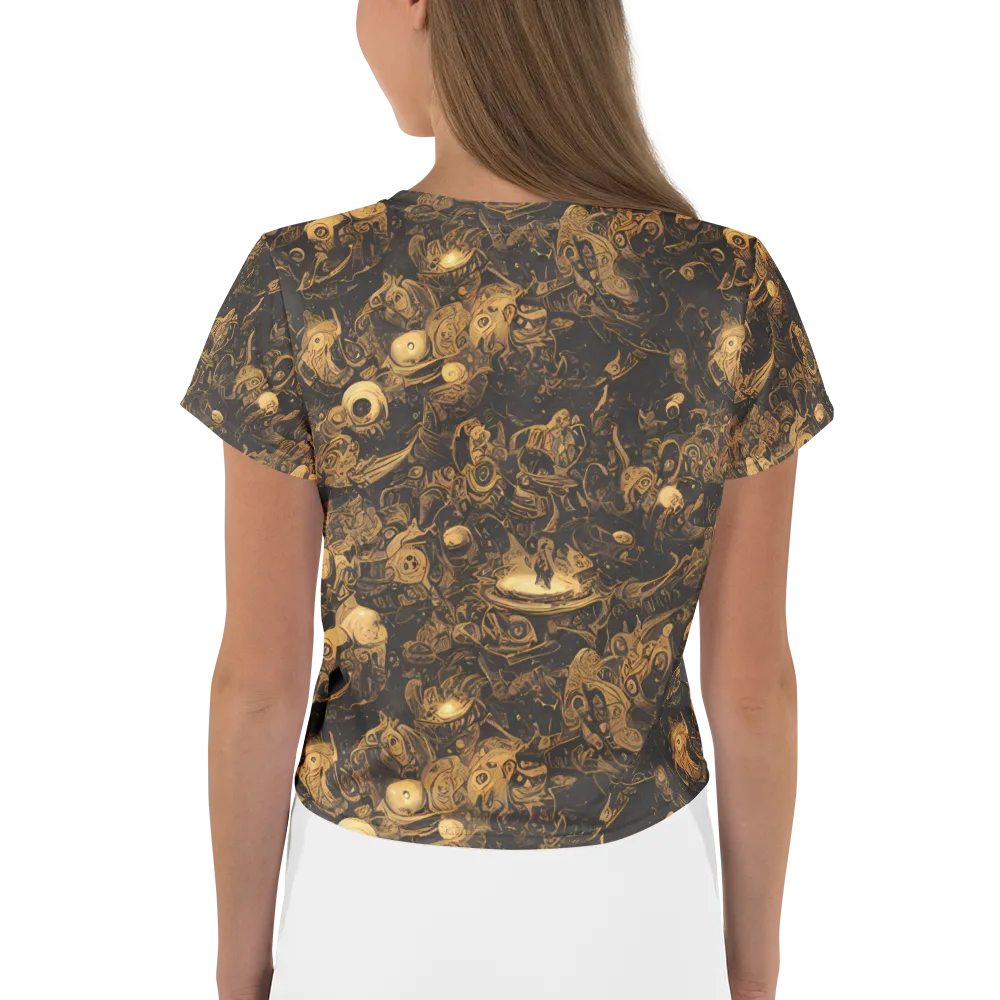 Amber Apparitions on Crop Tee — Back