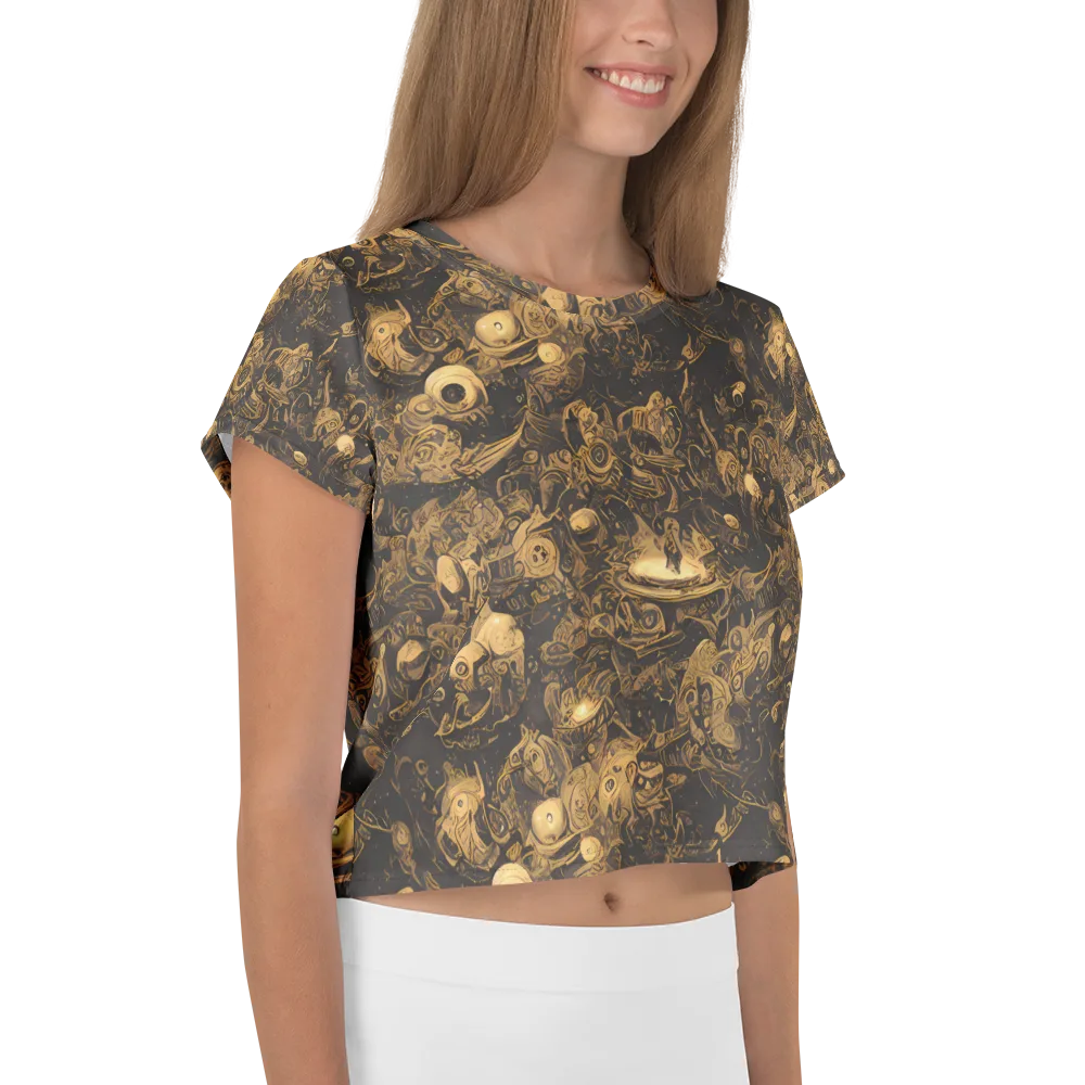 Amber Apparitions on Crop Tee — Right