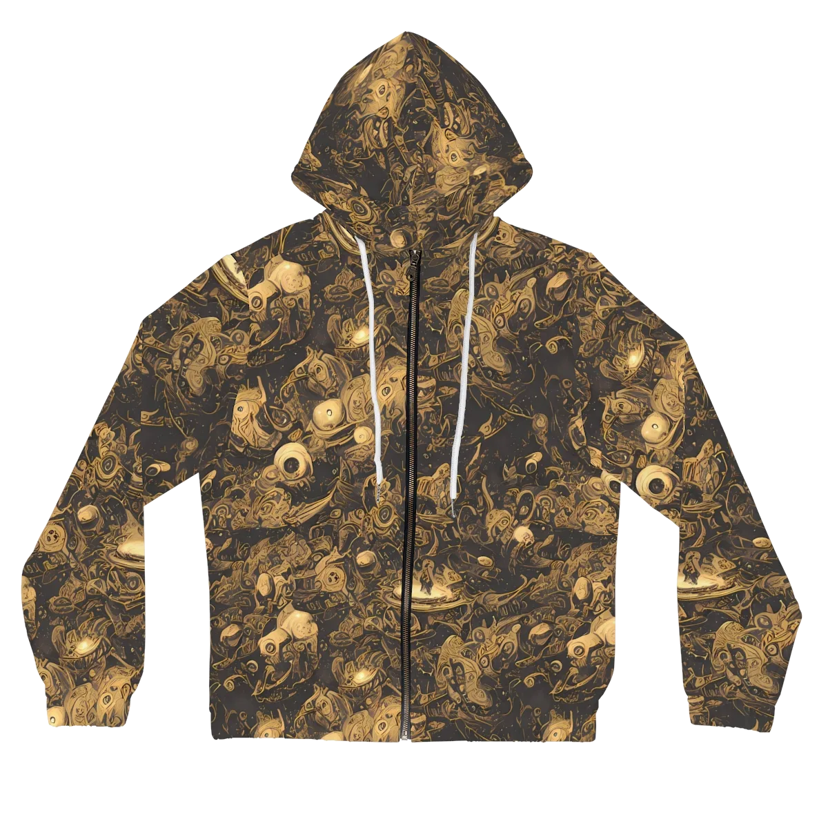 Amber Apparitions on Women's Full-Zip Hoodie — Front