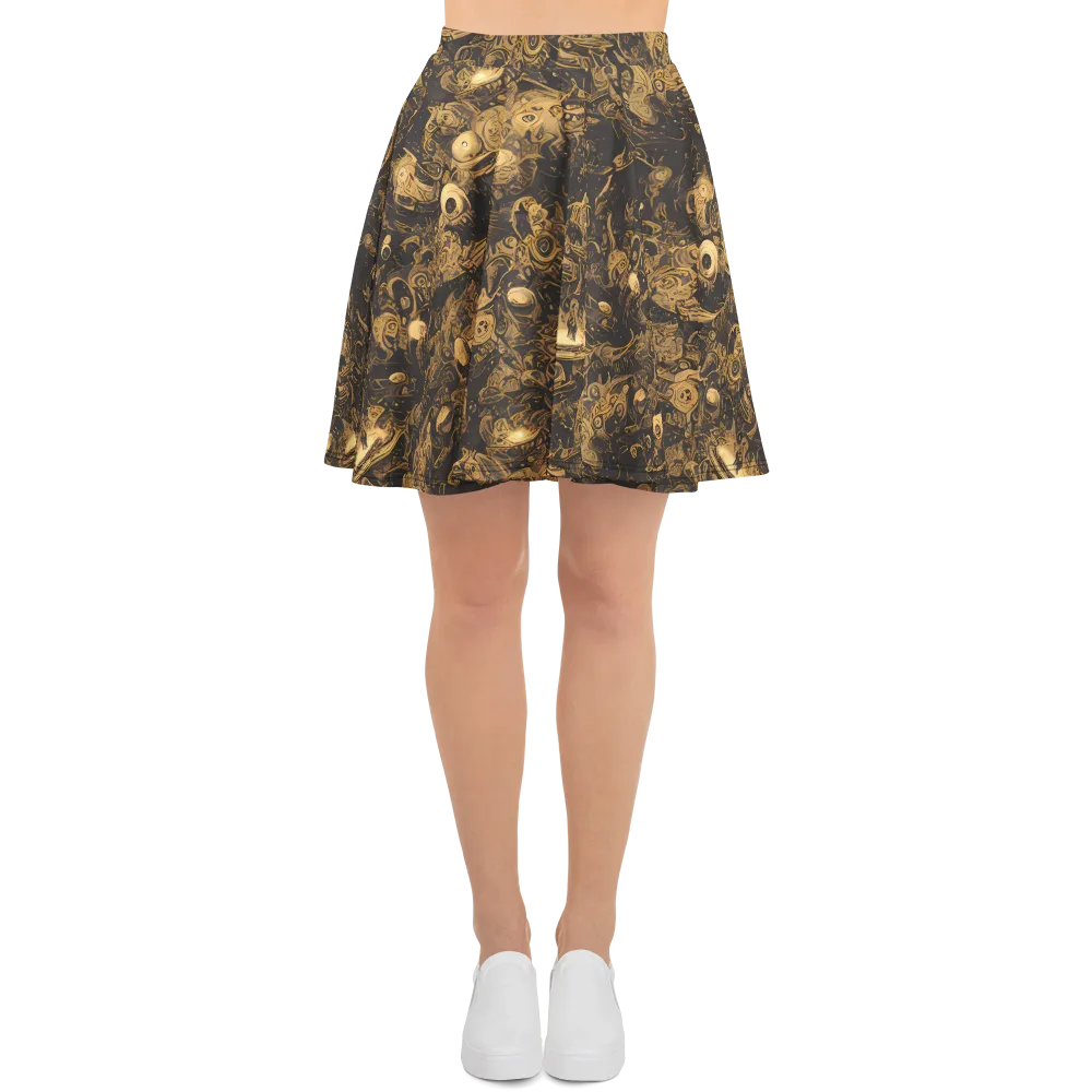 Amber Apparitions on Skater Skirt — Front
