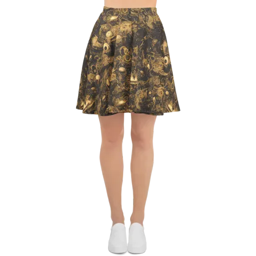 Amber Apparitions on a Skater Skirt