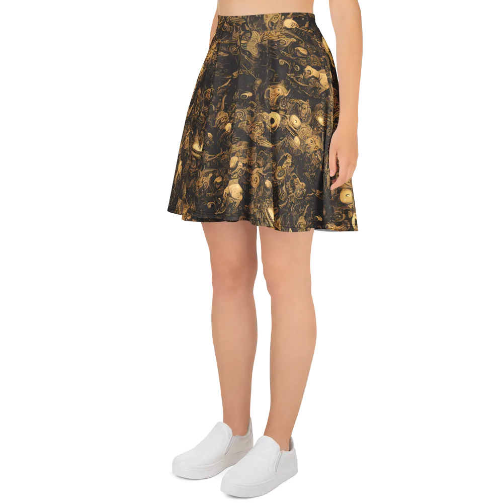 Amber Apparitions on Skater Skirt — Left