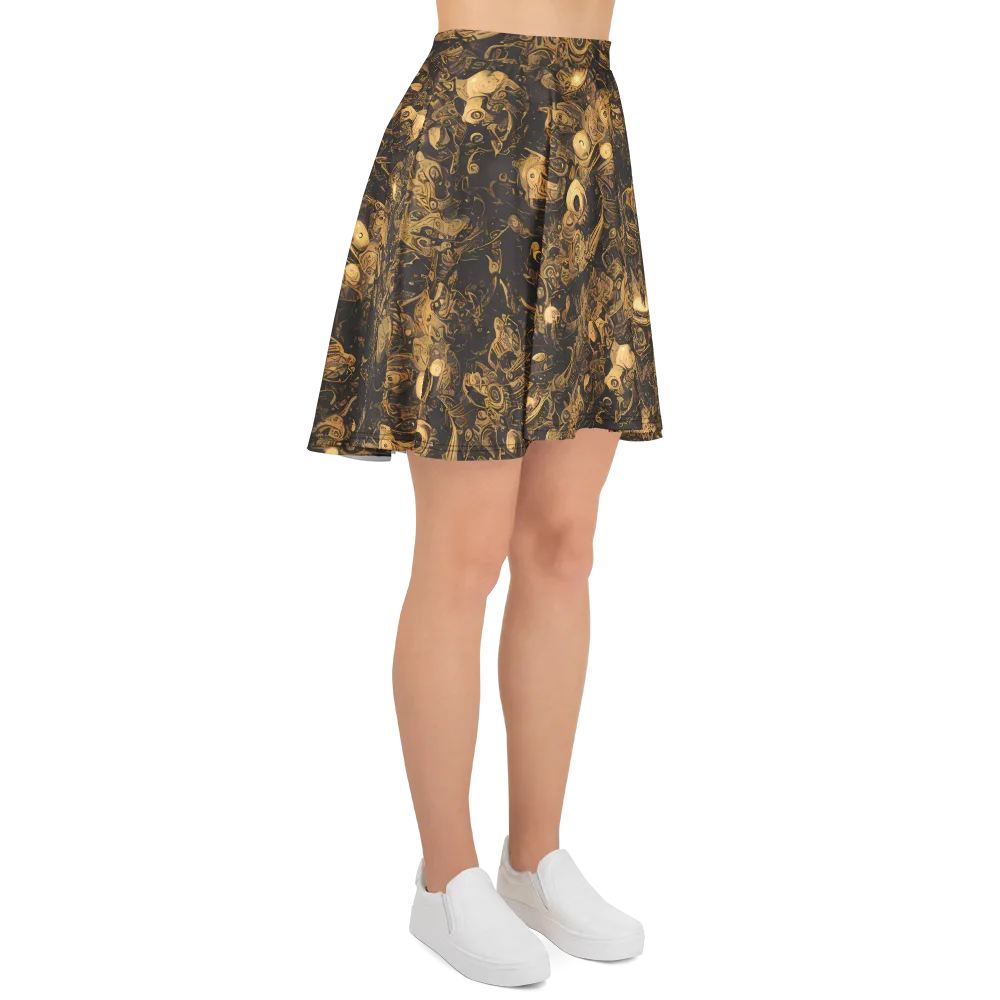 Amber Apparitions on Skater Skirt — Right