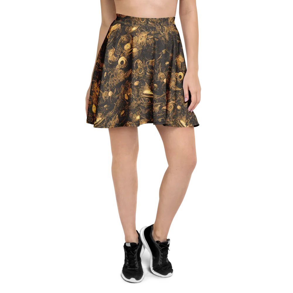 Amber Apparitions on Skater Skirt — Front