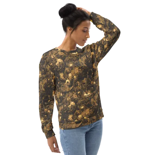 Amber Apparitions on a Sweatshirt