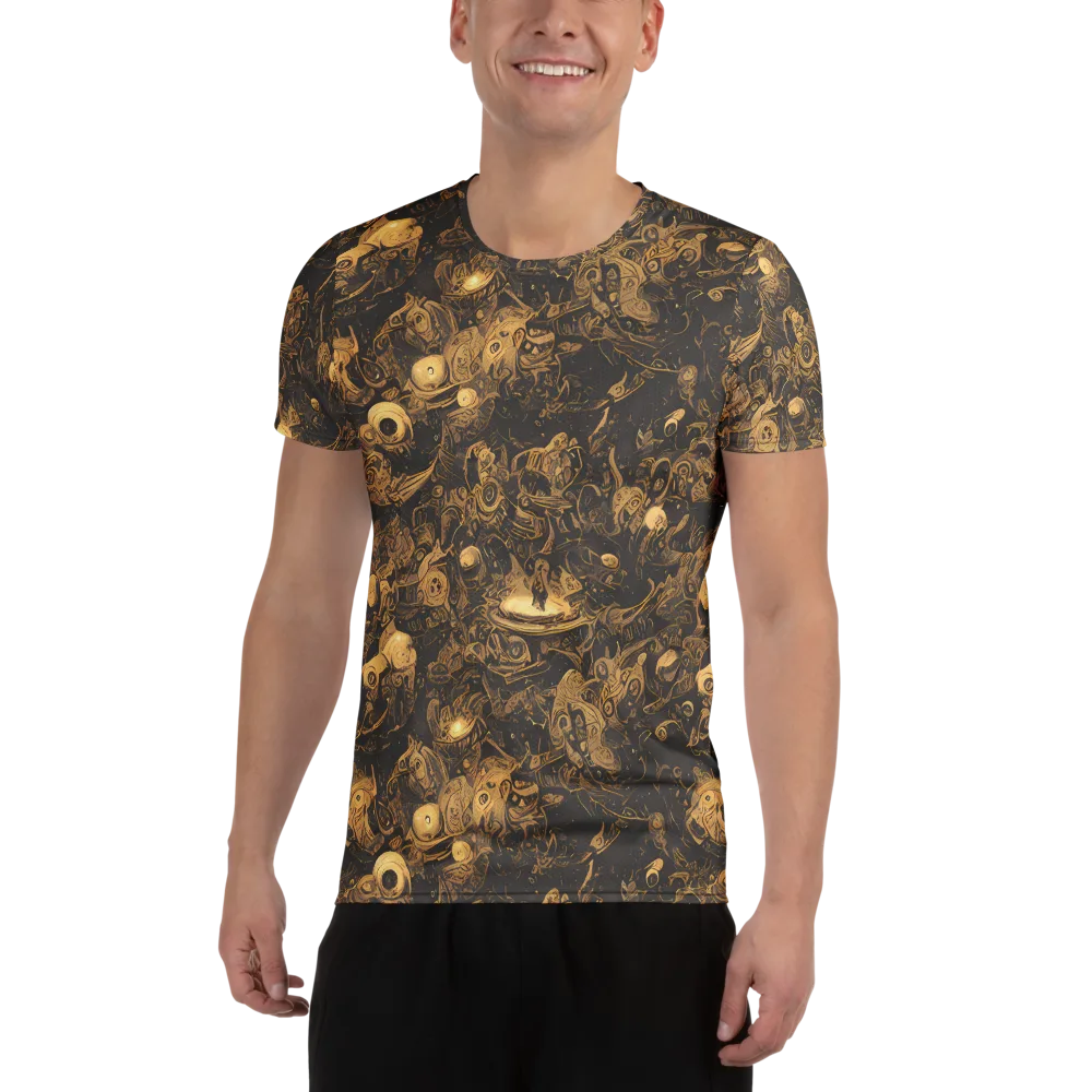 Amber Apparitions on Men's Athletic T-Shirt — Front