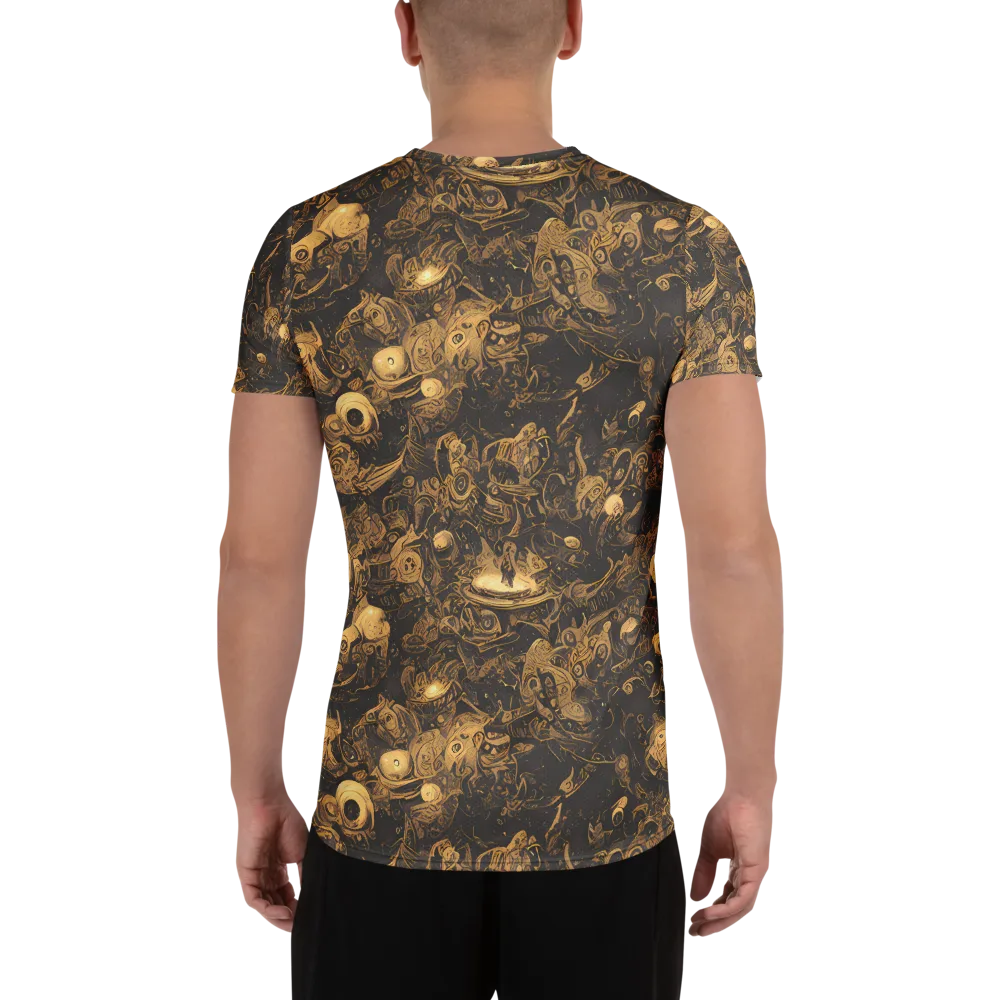 Amber Apparitions on Men's Athletic T-Shirt — Back