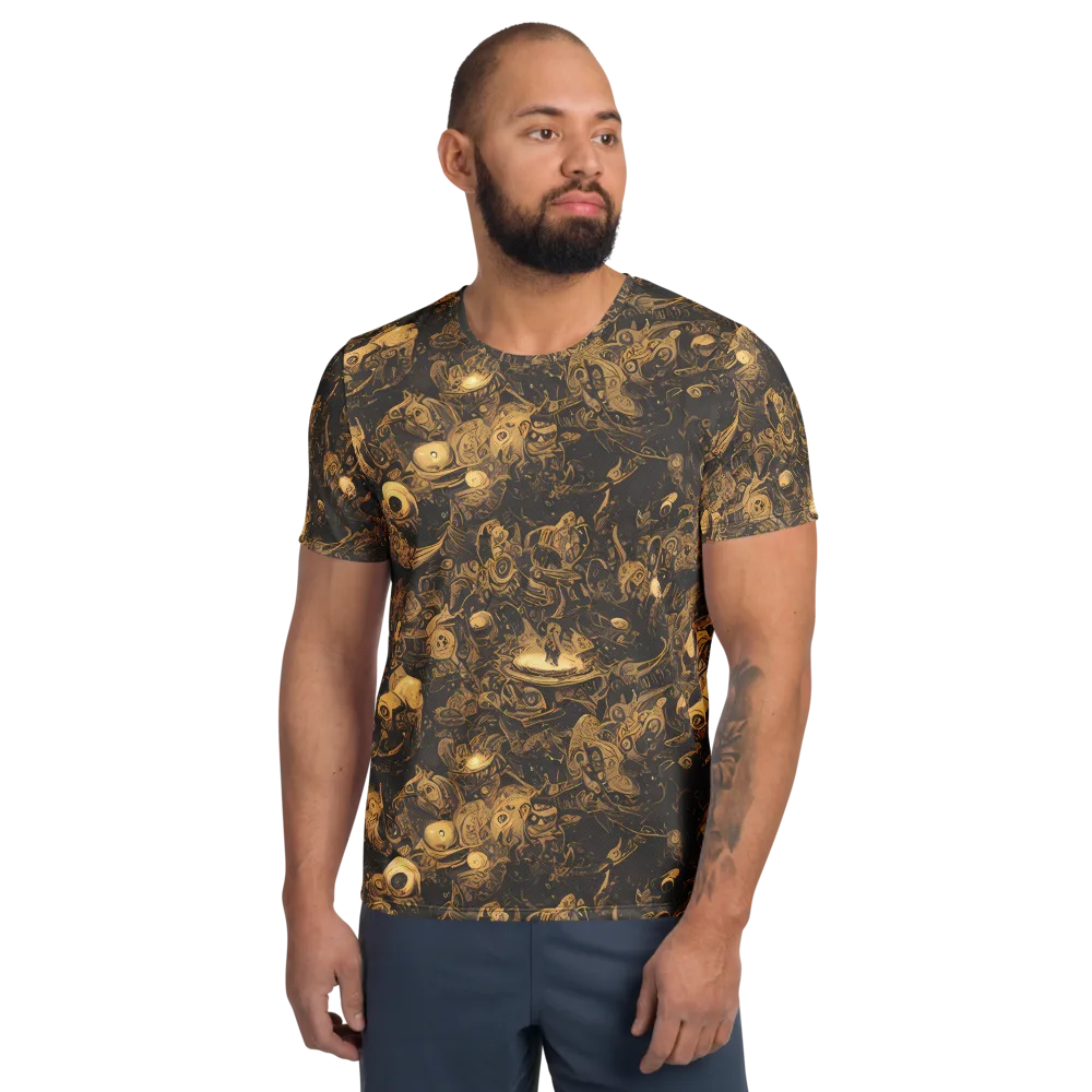 Amber Apparitions on Men's Athletic T-Shirt — Front