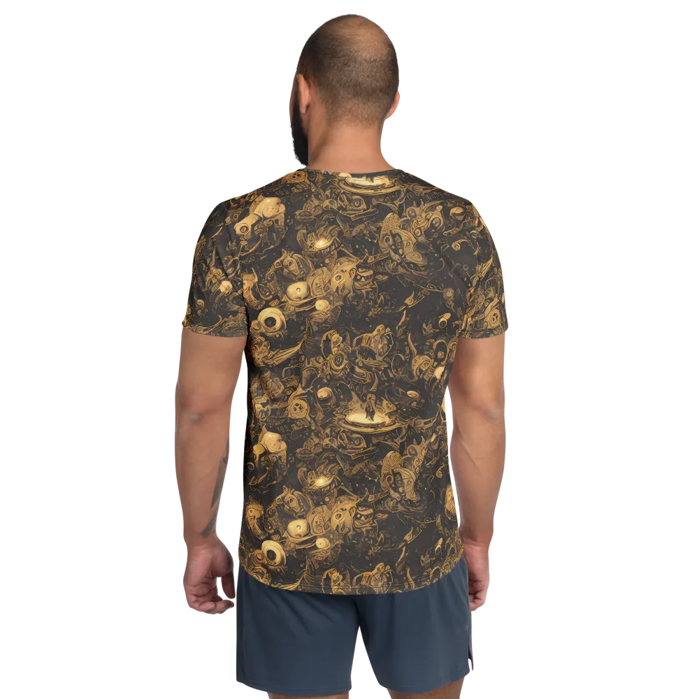 Amber Apparitions on Men's Athletic T-Shirt — Back