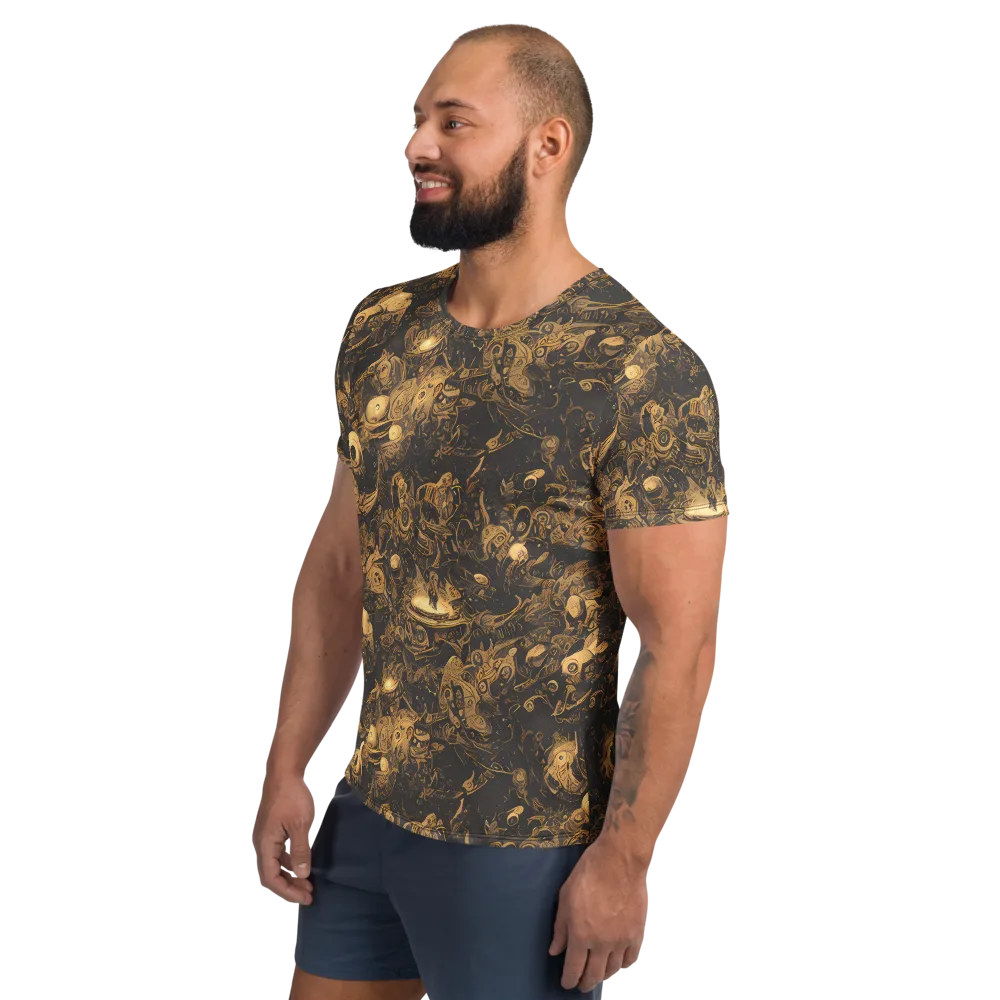 Amber Apparitions on Men's Athletic T-Shirt — Left