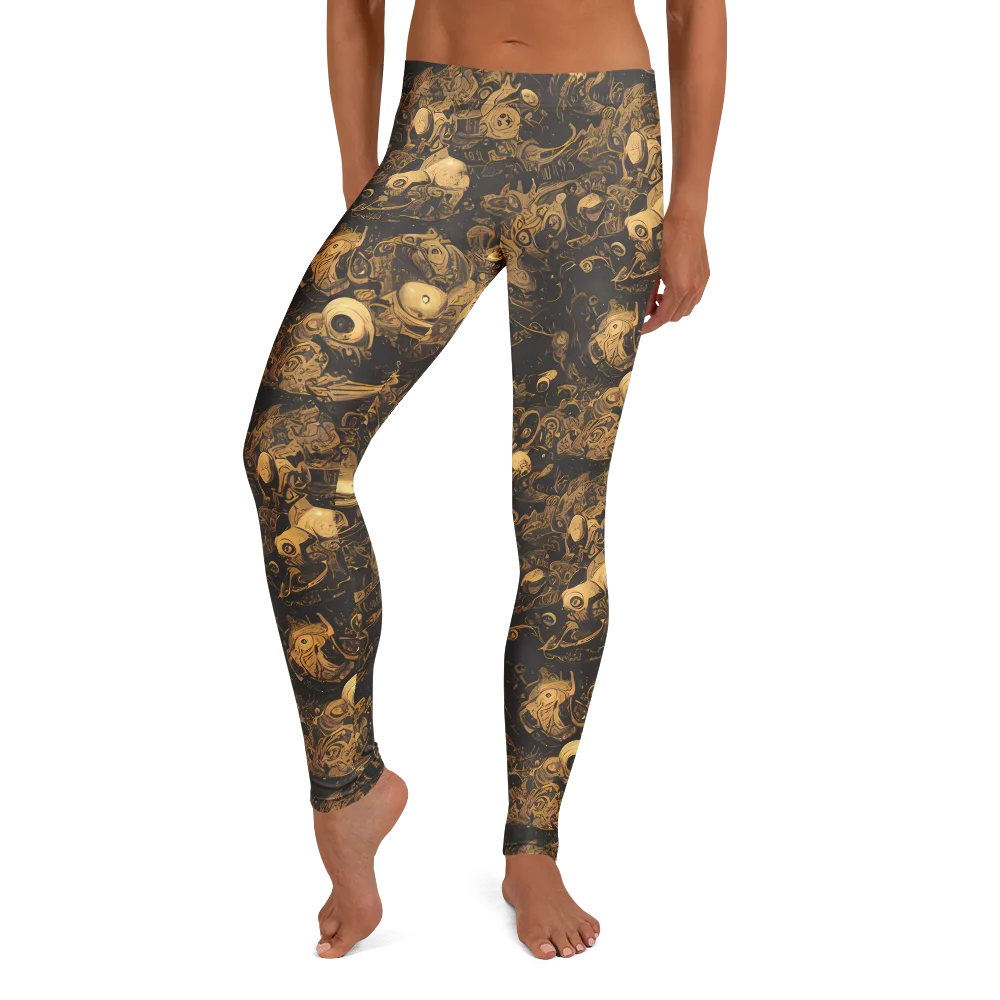 Amber Apparitions on Leggings — Front